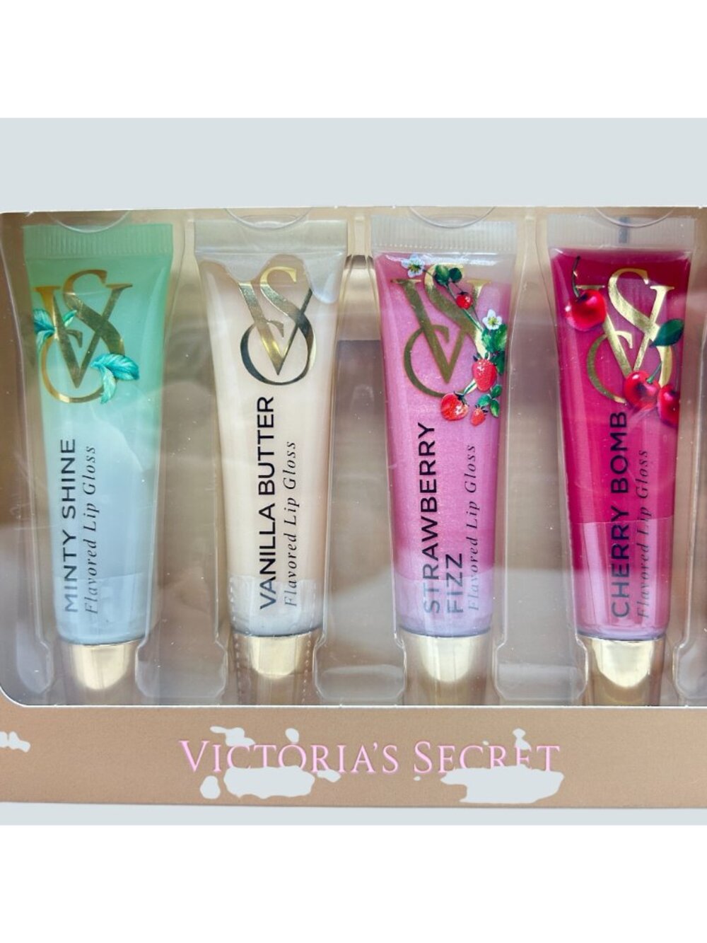 Victorias Secret Flavor Faves 4-Piece Flavored Lip Gloss Gift Set - Picture 2 of 5